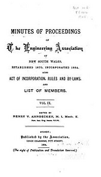 Minutes of proceedings of the Engineering Association of New South Wales